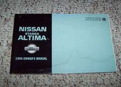 1994 Nissan Stanza Altima Owner's Manual