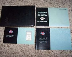 1994 Nissan Stanza Altima Owner's Manual Set