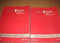 1994 Pontiac Sunbird Service Manual