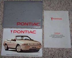 1994 Pontiac Sunbird Owner's Manual Set