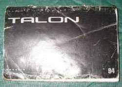 1994 Eagle Talon Owner's Manual