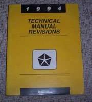 1994 Eagle Summit Technical Manual Revisions Manual