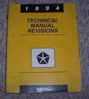 1994 Plymouth Acclaim Technical Manual Revisions