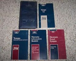 1994 Ford Tempo Owner's Manual Set