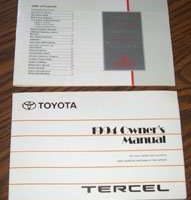 1994 Toyota Tercel Owner's Manual Set