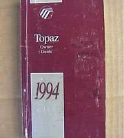 1994 Mercury Topaz Owner's Manual