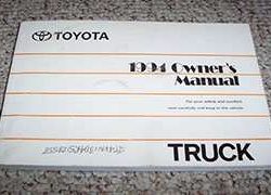 1994 Toyota Truck Owner's Manual
