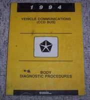1994 Dodge Intrepid Vehicle Communications Body Diagnostic Procedures