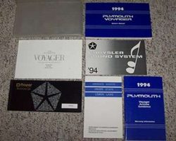 1994 Plymouth Voyager Owner's Manual Set