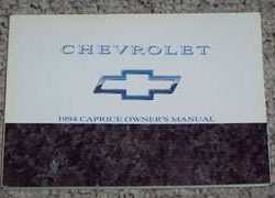 1994 Chevrolet Caprice Owner's Manual