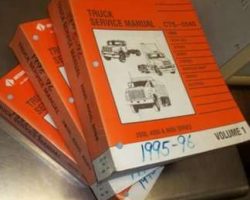 1995 International 8100, 8200 8000 S-Series Truck Chassis Service Repair Manual CTS-5540
