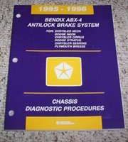 1996 Plymouth Breeze Bendix Antilock-4 Brake System Chassis Diagnostic Procedures Manual