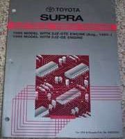 1995 Toyota Supra 2JZ-GTE Engine Electrical Wiring Diagram Manual