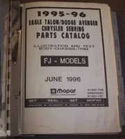 1995 Chrysler Sebring Mopar Parts Catalog Binder