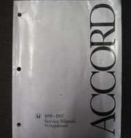 1995 Honda Accord V6 Service Manual Supplement
