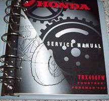 2001 Honda TRX400FW Fourtrax Foreman 400 Service Manual