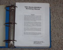 1995 Mazda 626 Service Manual