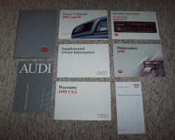 1995 Audi 90 Owner's Manual Set