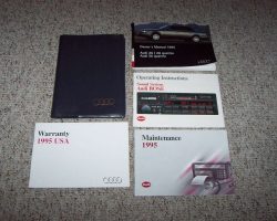 1995 Audi A6 & A6 Quattro Owner's Manual Set
