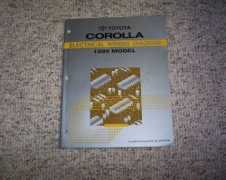1995 Toyota Corolla Electrical Wiring Diagram Manual