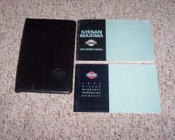 1995 Nissan Maxima Owner's Manual Set