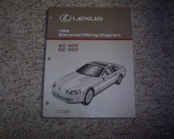 1995 Lexus SC400 & SC300 Electrical Wiring Diagram Manual