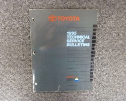 1995 Toyota Paseo Technical Service Bulletins Manual