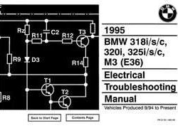 1995 BMW 318i, 318is, 318ic, 320i, 325i, 325is, 325ic & M3 Electrical Troubleshooting Manual