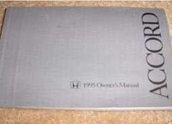 1995 Honda Accord Wagon Owner's Manual