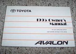 1995 Toyota Avalon Owner's Manual
