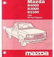 1995 Mazda B4000, B3000 & B2300 B-Series Pickup Truck Wiring Diagram Manual