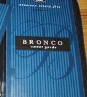 1995 Ford Bronco Owner's Manual