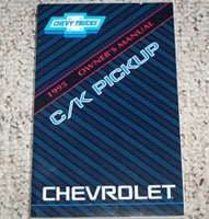 1995 Chevrolet C/K Pickup Truck Owner's Manual