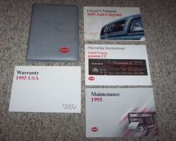 1995 Audi Cabriolet Owner's Manual Set