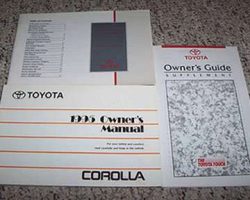 1995 Toyota Corolla Owner's Manual Set