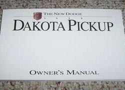 1995 Dodge Dakota Owner's Manual