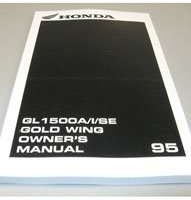 1995 Honda GL1500A, GL1500I & GL1500SE Gold Wing Motorcycle Owner's Manual