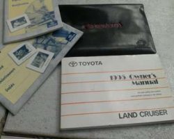 1995 Toyota Land Cruiser Owner's Manual Set