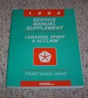 1995 Chrysler Lebaron Service Manual Supplement