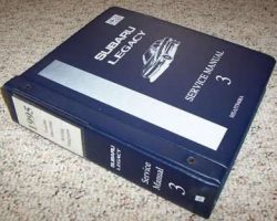 1995 Subaru Legacy Service Manual Binder