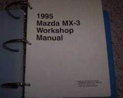 1995 Mazda MX-3 Workshop Service Manual Binder