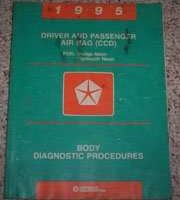 1995 Plymouth Neon Driver & Passenger Air Bag Body Diagnostic Procedures Manual