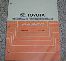 1996 Toyota Paseo Collision Damage Repair Manual