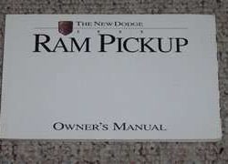 1995 Dodge Ram Truck Owner's Manual