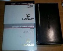 1995 Lexus SC400 & SC300 Owner's Manual Set