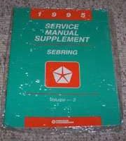 1995 Chrysler Sebring Service Manual Supplement