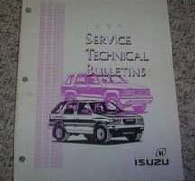 1995 Isuzu Rodeo Service Technical Bulletin Manual