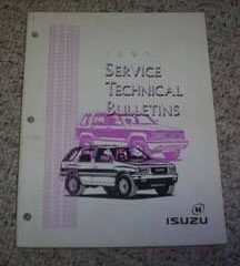 1995 Isuzu Pickup Service Technical Bulletin Manual