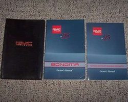 1995 GMC Sonoma Owner's Manual Set