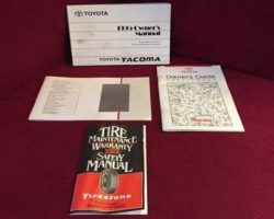 1995 Toyota Tacoma Owner Operator User Guide Manual Set